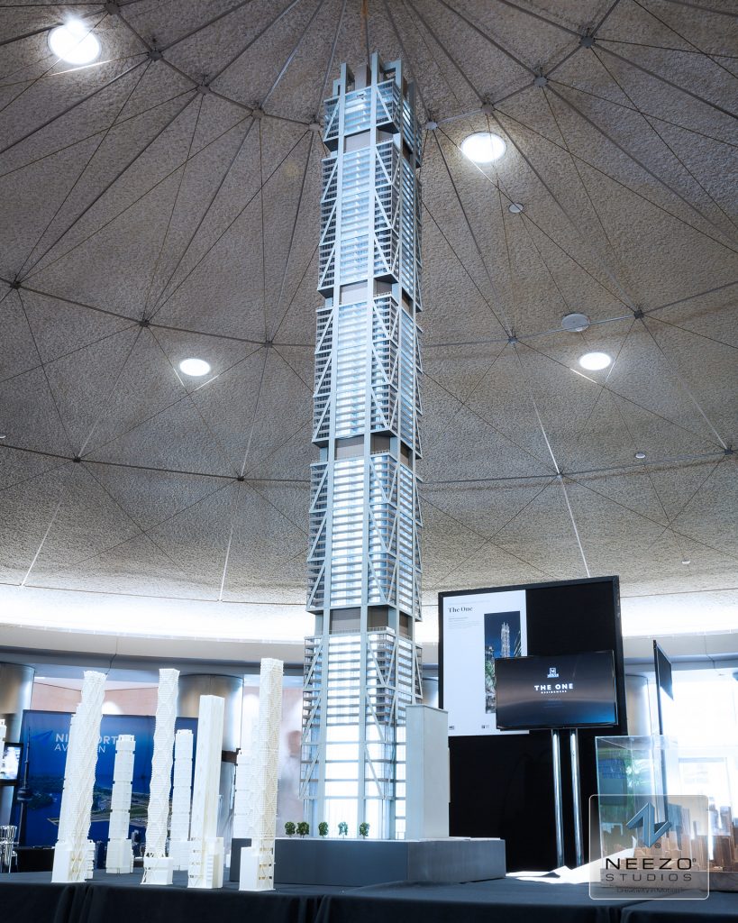 Premium architectural scale model created by NEEZO Studios for The One in Toronto