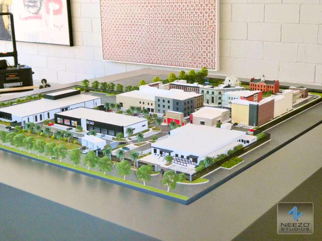Architectural scale model in Savannah Georgia by Atlanta's leading scale model maker NEEZO Studios