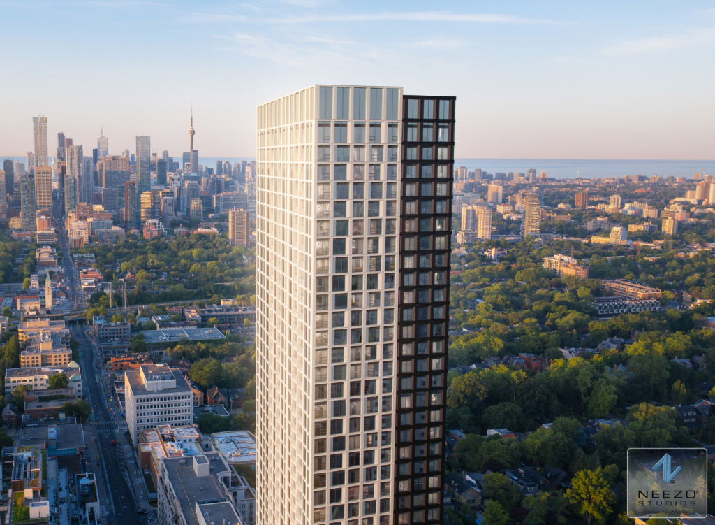 Premium architectural visualization of The Hill luxury condos by NEEZO Studios