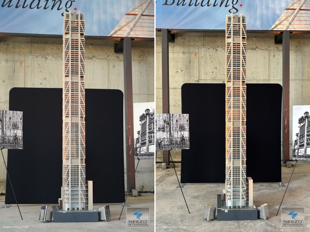 One Bloor West Tridel 11 foot scale model by Toronto's best scale model maker NEEZO Studios