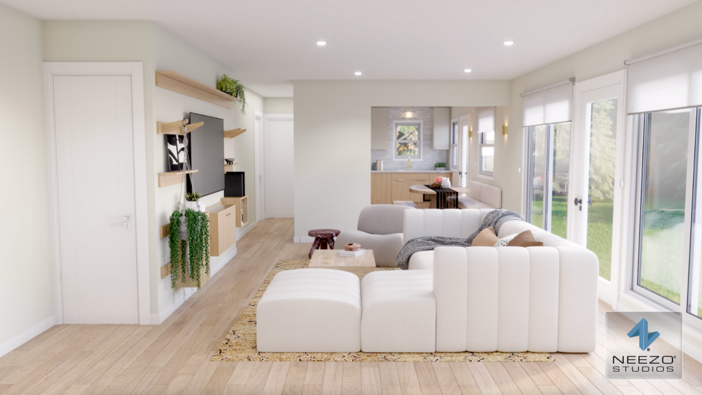 NEEZO Studios 3D visualization featured on HGTV Celebrity IOU with Shaun White.