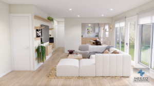 NEEZO Studios 3D visualization featured on HGTV Celebrity IOU with Shaun White.