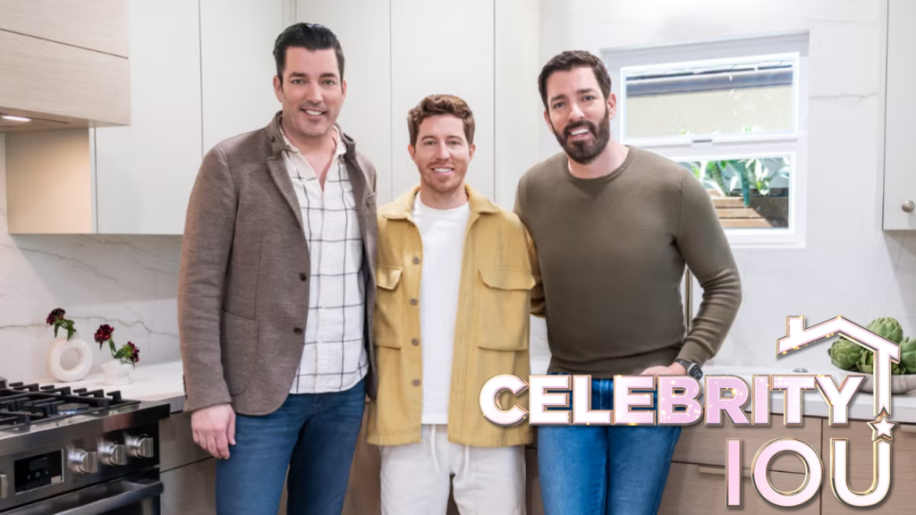 olympic snowboarder shaun white on celebrity iou with drew scott and jonathan scott