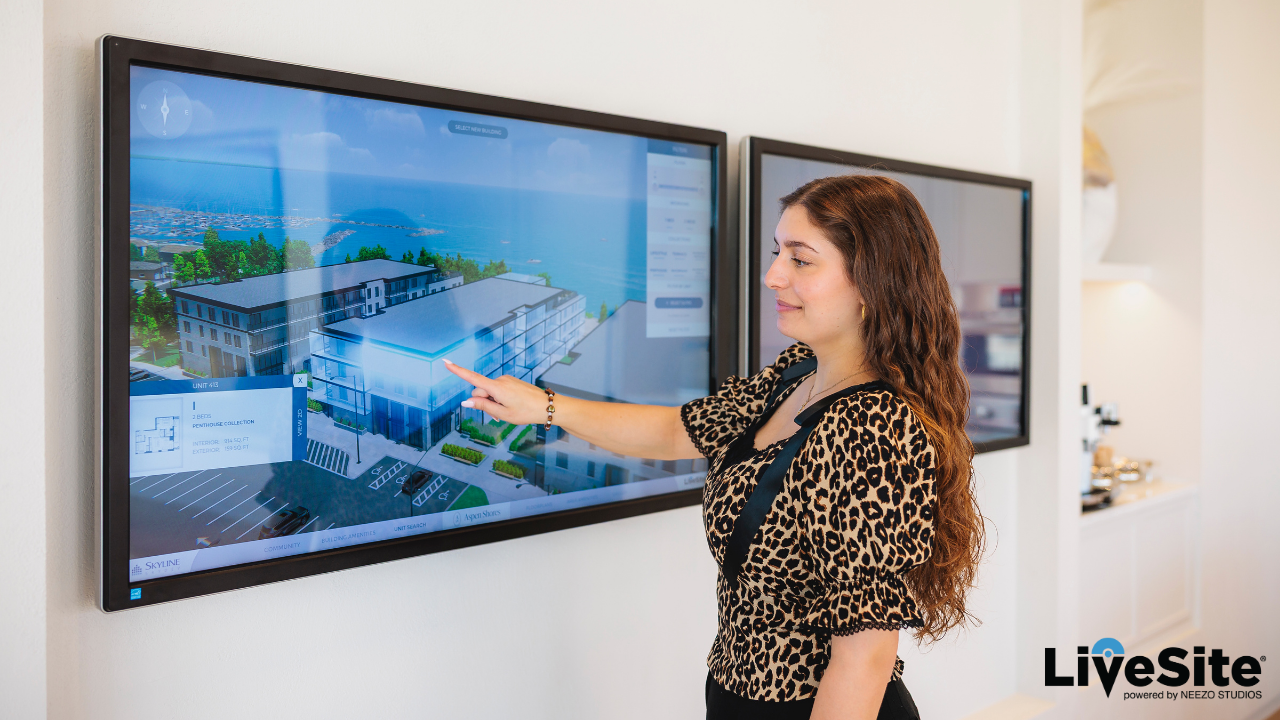real estate presentation center software for pre-construction and rental real estate launches called LiveSite®