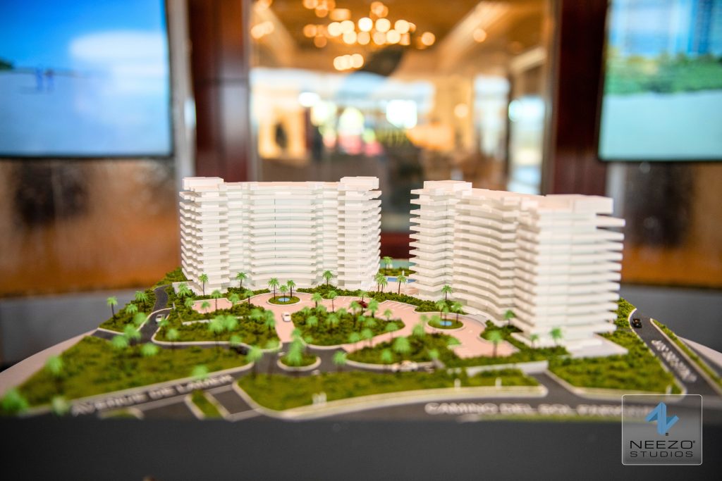 Scale model of The Ritz-Carlton Residences, Hammock Dunes in Palm Coast, Florida by NEEZO Studios