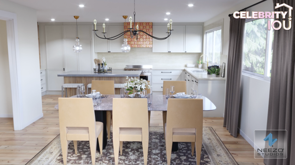 NEEZO Studios 3D animations on Celebrity IOU with Rachel Brosnahan and property brothers drew scott and jonathan scott