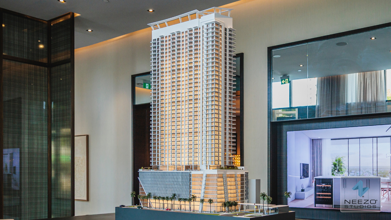 Architectural scale model for real estate by Florida's top scale model maker, NEEZO Studios