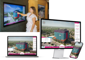 Interactive Real-Time Real Estate Software LiveSite® for presentation center gallery sales and online sales