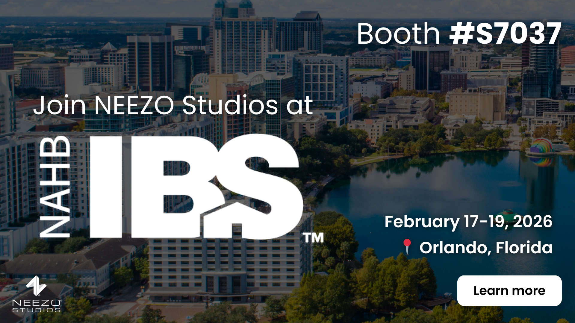 NEEZO Studios to exhibit at NAHB's International Builders Show in Orlando, Florida February 17-19, 2026