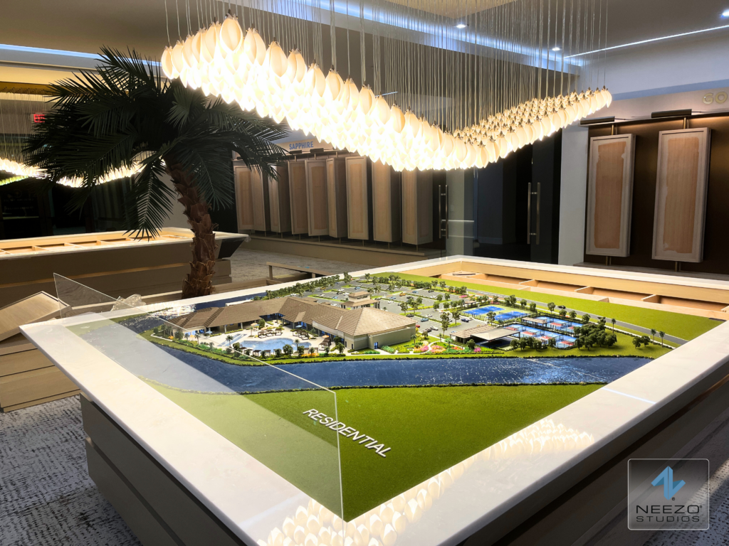 Florida architectural scale model maker for sales galleries NEEZO Studios