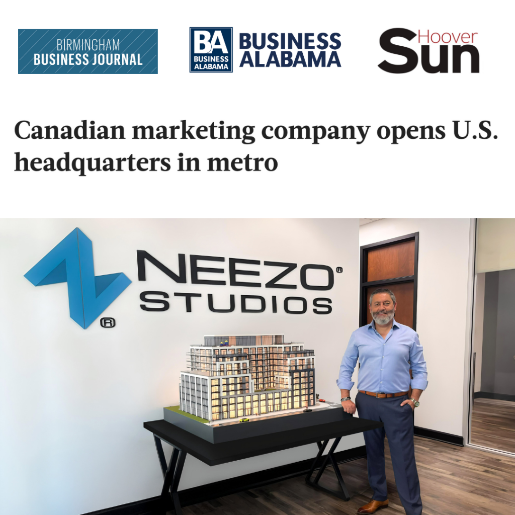 NEEZO Studios Birmingham Business Journal; Business Alabama; Hoover Sun Articles About Birmingham Office Expansion