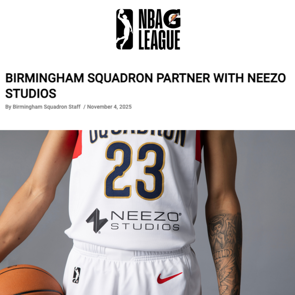 Birmingham Squadron NBA G League Announce Partnership with NEEZO Studios