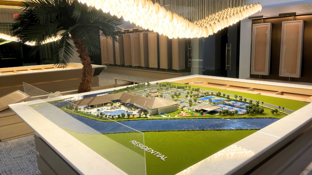 Florida architectural scale model maker for sales galleries NEEZO Studios
