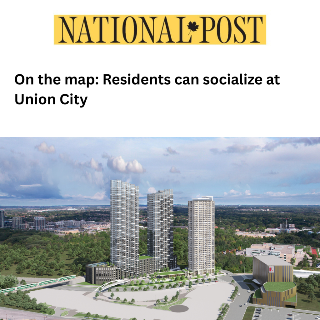 NEEZO Studios Featured in National Post for Renderings of Union City Master-plan Development
