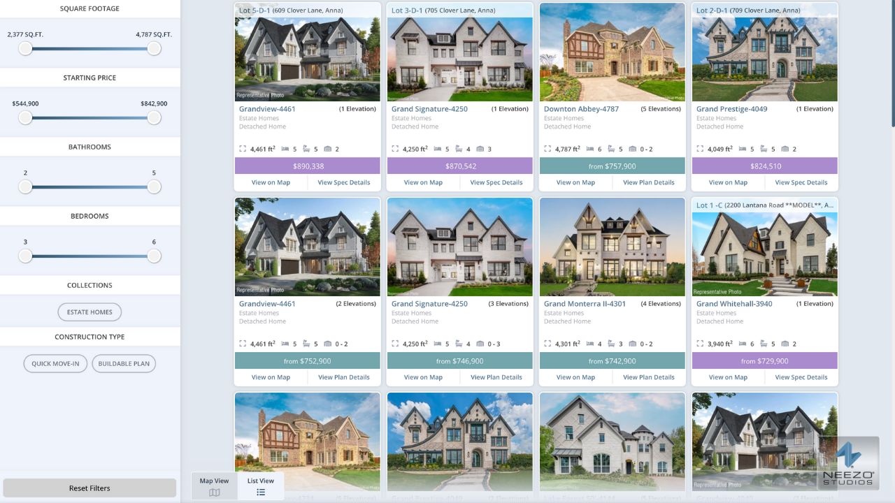 LiveSite® Cloud web-based real estate sales software for new home sales in Texas