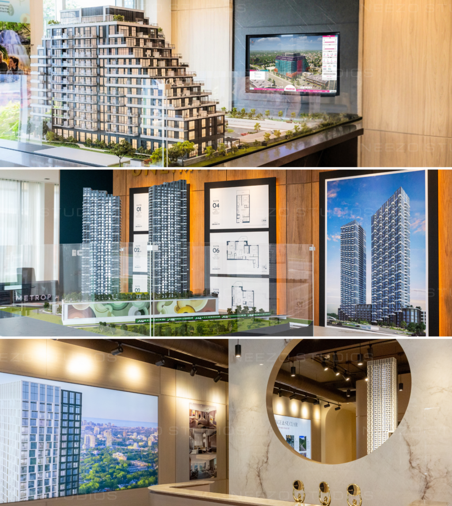 Custom architectural scale model and photorealistic renderings by one-stop creative marketing and technology studio NEEZO Studios