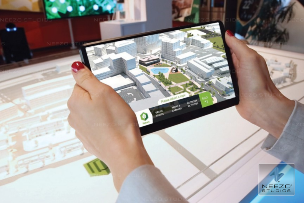 Interactive augmented reality scale model experience by world's leading creative tech studio NEEZO Studios