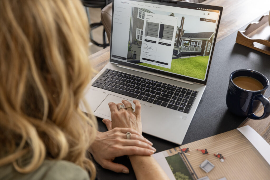 Custom deck and outdoor living configurator for deckorators developed by NEEZO Studios