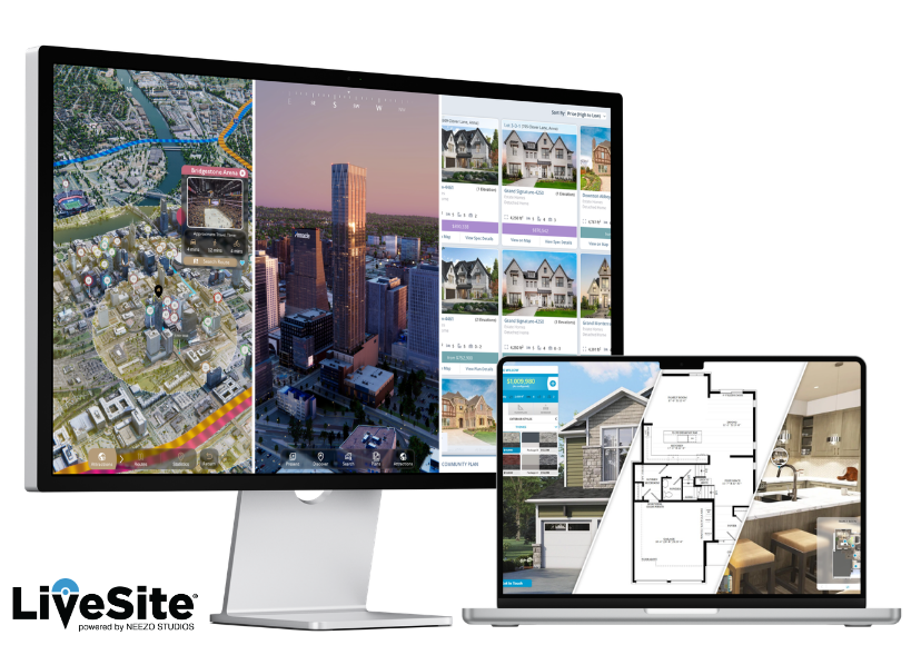LiveSite® 3D real estate sales software for sales galleries and online sales around the world