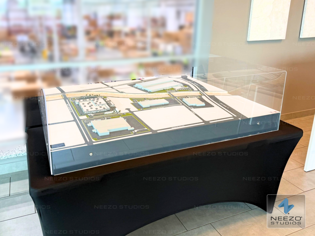 Electric vehicle manufacturing scale model for JVIS Saudi Arabia Vision 2030 by NEEZO Studios