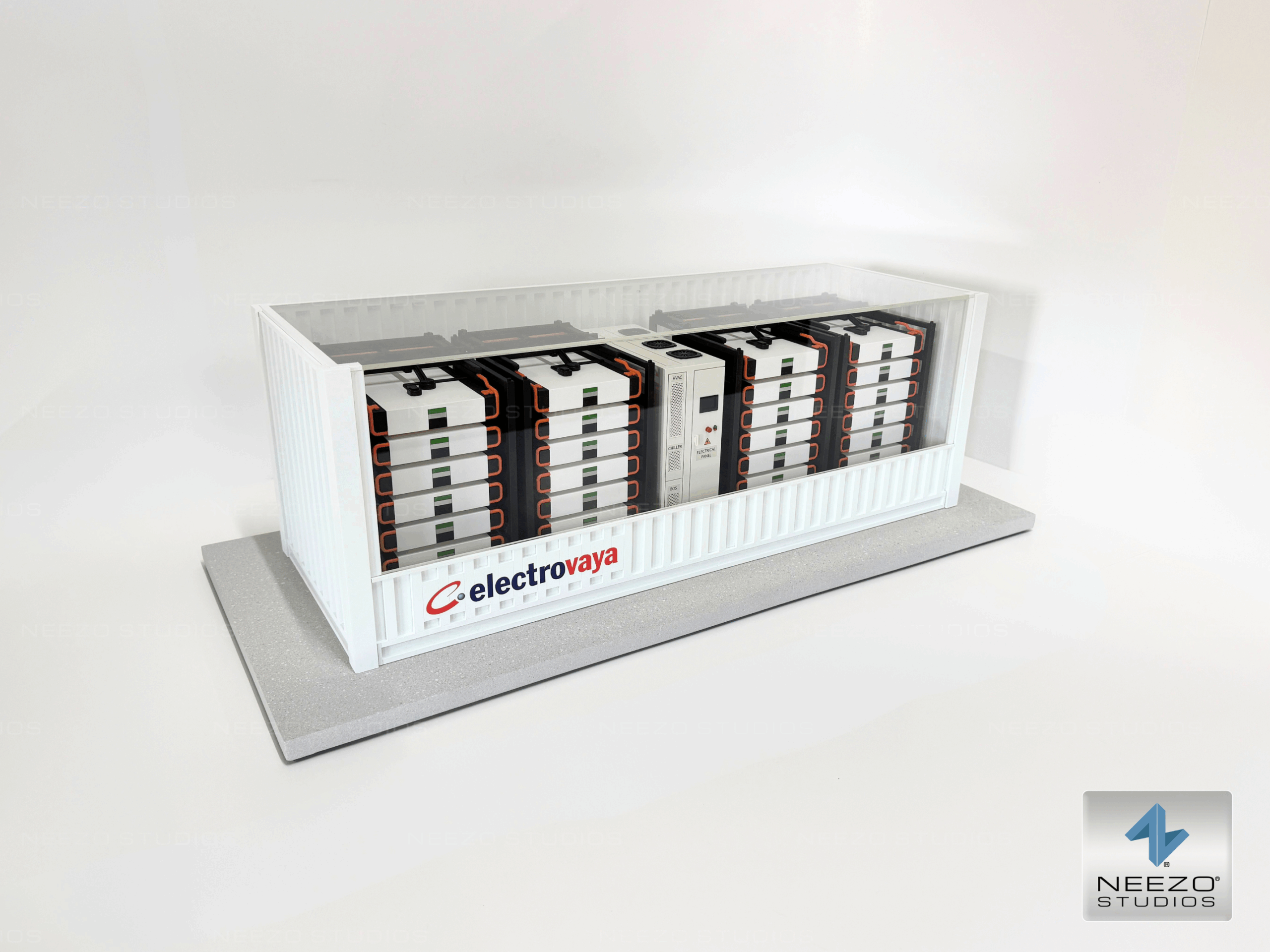 Custom manufacturing scale model created by NEEZO Studios for Electrovaya